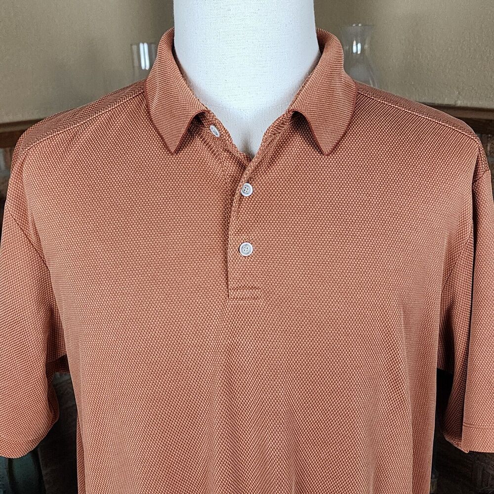Tommy Bahama 18 Golf Polo Burnt Orange Size XL